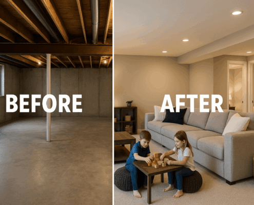 Borowicz Construction basement remodel