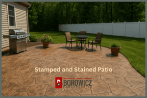 Stamped and Stained Concrete Patio