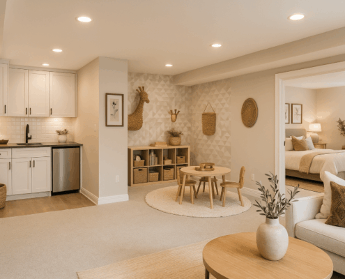 Basement remodel for enjoyment and value