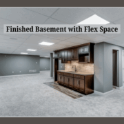 Home Remodeling Trends: Finished Basement remodel with Flex Space