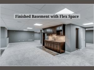 Home Remodeling Trends: Finished Basement with Flex Space
