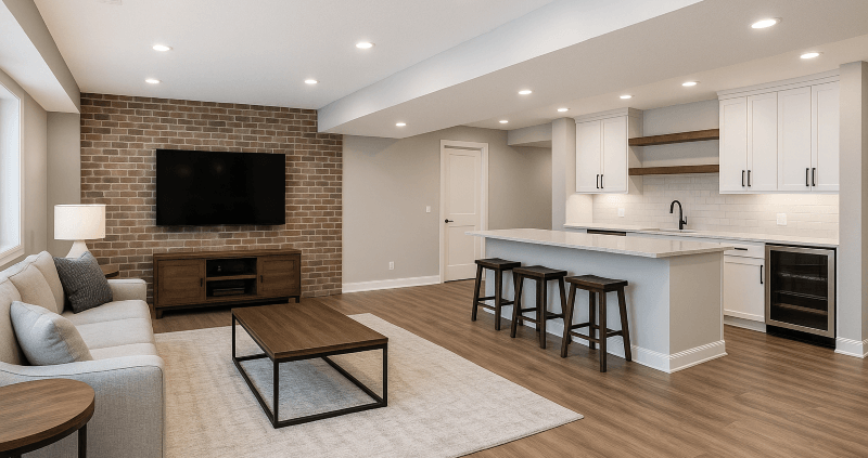 Interior Remodeling - Basement Finishing - Borowicz Construction