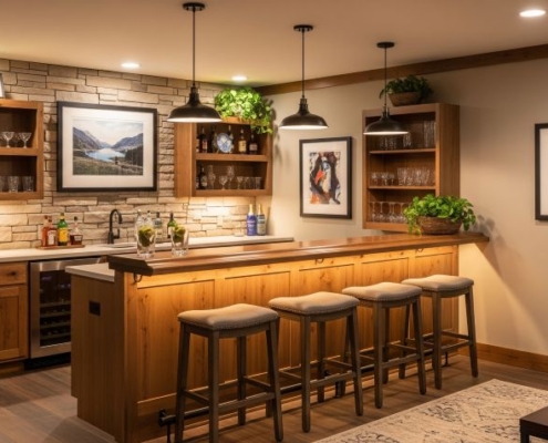 Basement Bar remodel- Borowicz Construction