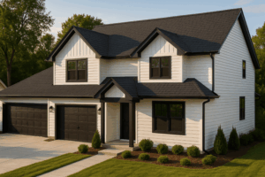 new residential roof- black 