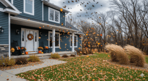 energy efficient remodeling with insulated  siding dark teal with while trim